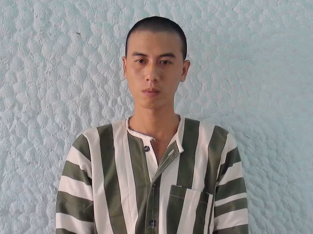 Nghi phạm tại cơ quan điều tra.