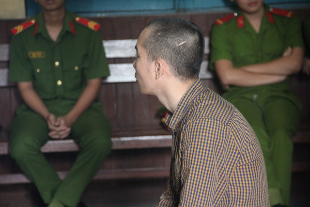 Bị cáo Chinh tại phiên tòa.