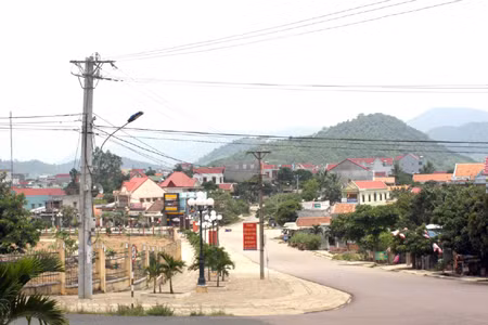 Trung tâm huyện Kbang. Ảnh minh họa