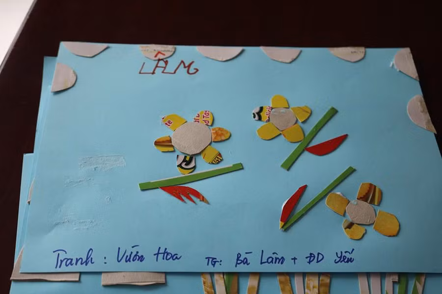 Tác phẩm do bà Lâm, một thành viên của viện dưỡng lão thực hiện (Ảnh: Viện dưỡng lão cung cấp)