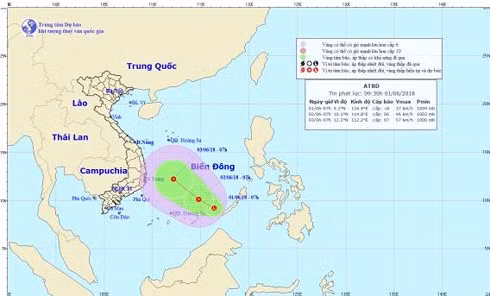  (Ảnh: Tổng cục khí tượng thủy văn)