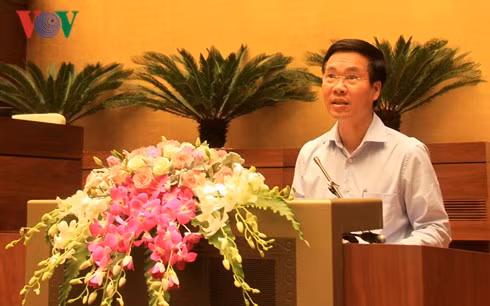 Trưởng Ban Tuyên giáo Trung ương Võ Văn Thưởng phát biểu kết luận Hội nghị (Ảnh: Thu Hằng)