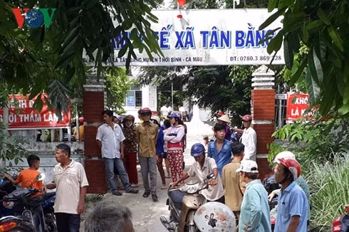 Trạm Y tế xã Tân Bằng, nơi nạn nhân V. tử vong. (Ảnh: Trần Hiếu).