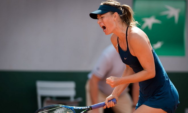 Masha đang thể hiện quyết tâm rất lớn tại Roland Garros 2018. (Nguồn: Guardian) Masha đang thể hiện quyết tâm rất lớn tại Roland Garros 2018. (Nguồn: Guardian)