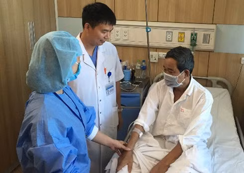  Một bệnh nhân được ghép tạng từ người cho chết não. (Ảnh: Bệnh viện cung cấp)