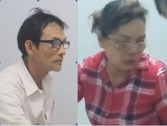 Cặp vợ chồng Dũng, Oanh tại cơ quan điều tra