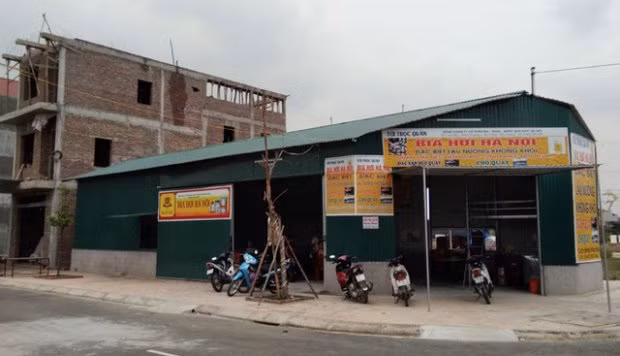 Quán bia nơi xảy ra sự việc.