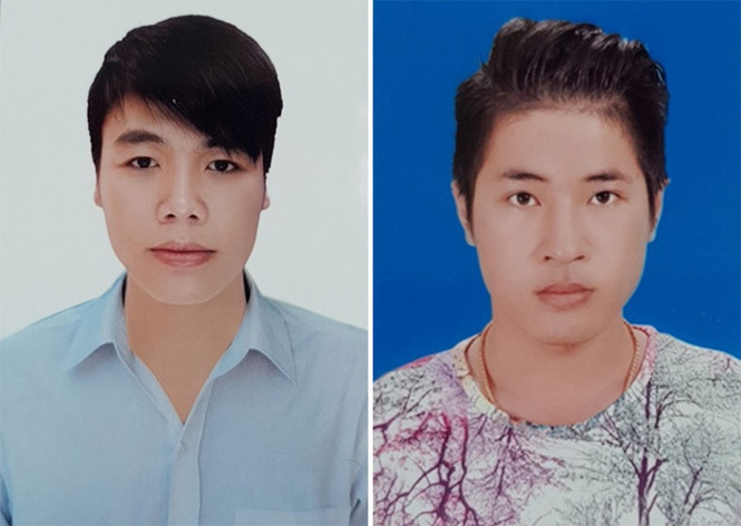 Trần Hoàng Hoàng (trái) và Phạm Đức Huy.