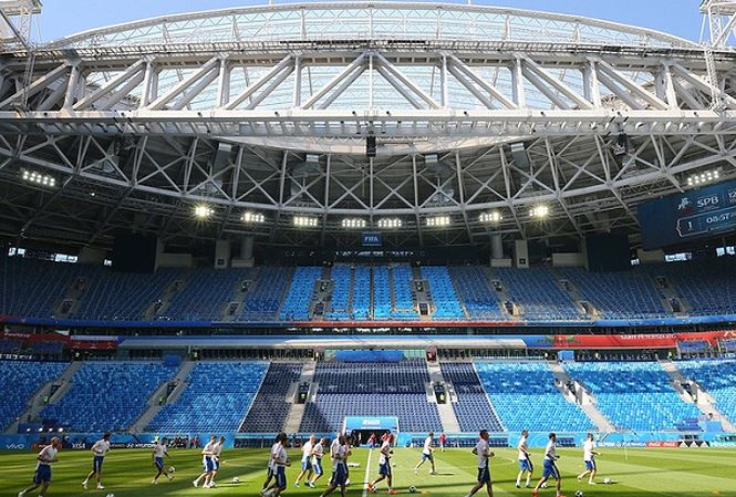 Đội tuyển Nga tập luyện chuẩn bị cho cuộc đối đầu với Ai Cập