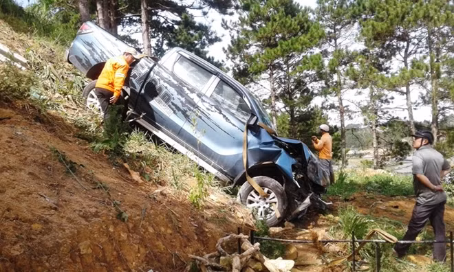 Hiện trường vụ tai nạn.