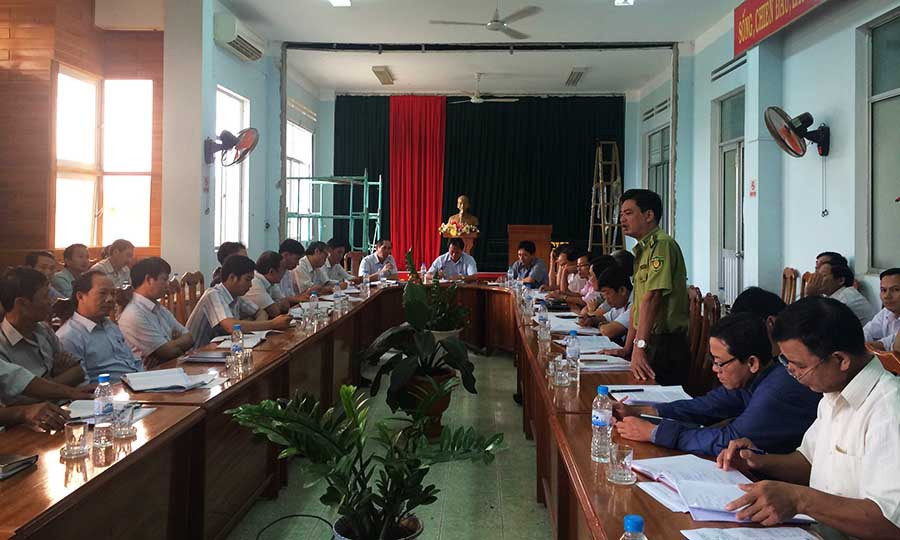  Toàn cảnh hội nghị sơ kết. Ảnh: Như Loan