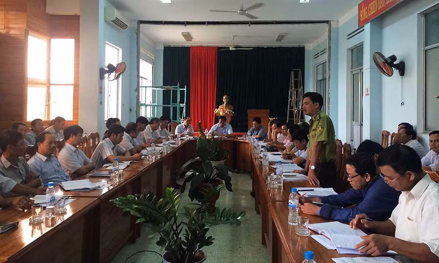  Toàn cảnh hội nghị sơ kết. Ảnh: Như Loan