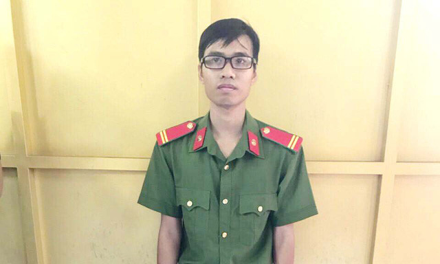 Nguyễn Hồng Thái tại cơ quan công an Nguyễn Hồng Thái tại cơ quan công an