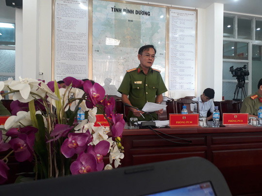 Thượng tá Nguyễn Hữu Công thông tin về vụ án