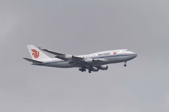  Chiếc Boeing 747-4J6 của Air China được cho là chở theo nhà lãnh đạo Kim Jong-un.