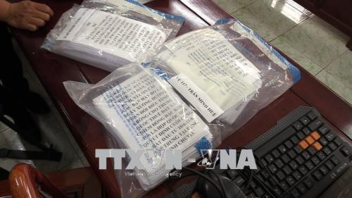  Tang vật bị công an thu giữ