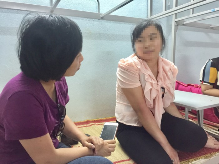 P. bị lừa bán làm vợ ở TQ nhưng may mắn trốn thoát, được đưa về VN - Ảnh: Hậu Hằng