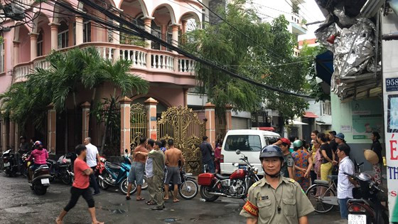 Công an phong toả hiện trường.