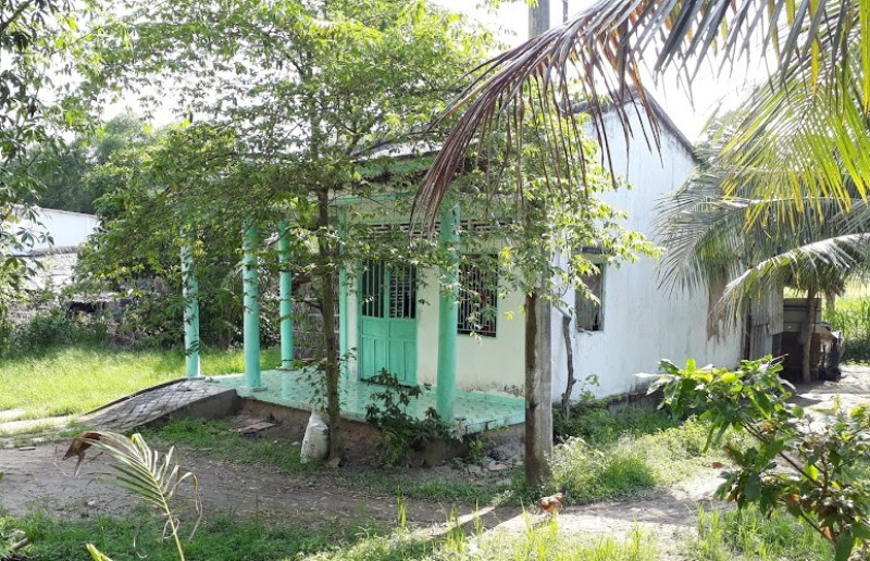 Ngôi nhà xảy ra vụ tạt a xít kinh hoàng, nơi hiện chị L. và người chồng mới cùng đứa con hơn 2 tuổi đang sinh sống