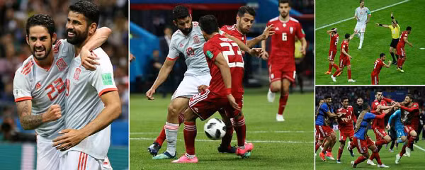 Những tình huống đáng chú ý trong trận. Ảnh: Sportsmail.