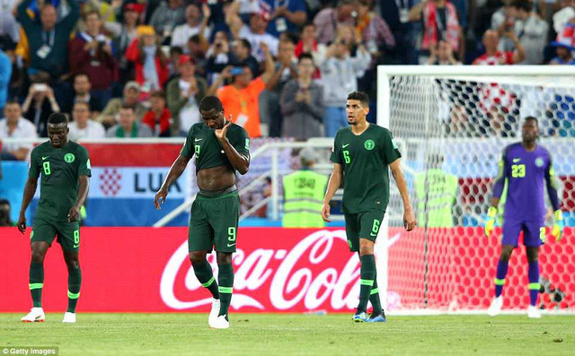 Nigeria gây thất vọng khi thua Croatia 0-2 ở trận mở màn