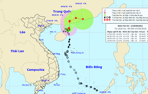 Hướng đi của cơ bão. Hướng đi của cơ bão.