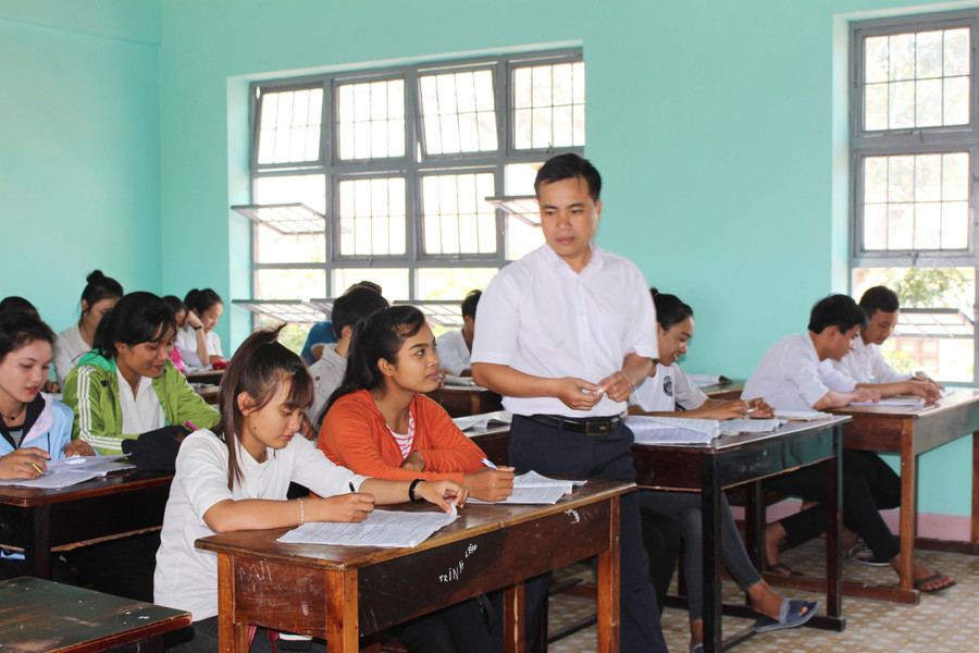 Học sinh khối 12 đang trong thời điểm ôn tập nước rút cho kỳ thi THPT Quốc gia 2018. Ảnh: N.G Học sinh khối 12 đang trong thời điểm ôn tập nước rút cho kỳ thi THPT Quốc gia 2018. Ảnh: N.G