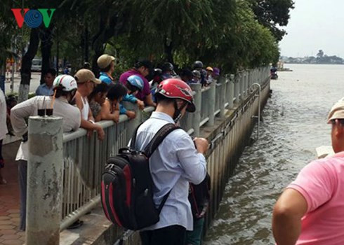 Vị trí phát hiện thi thể nạn nhân.