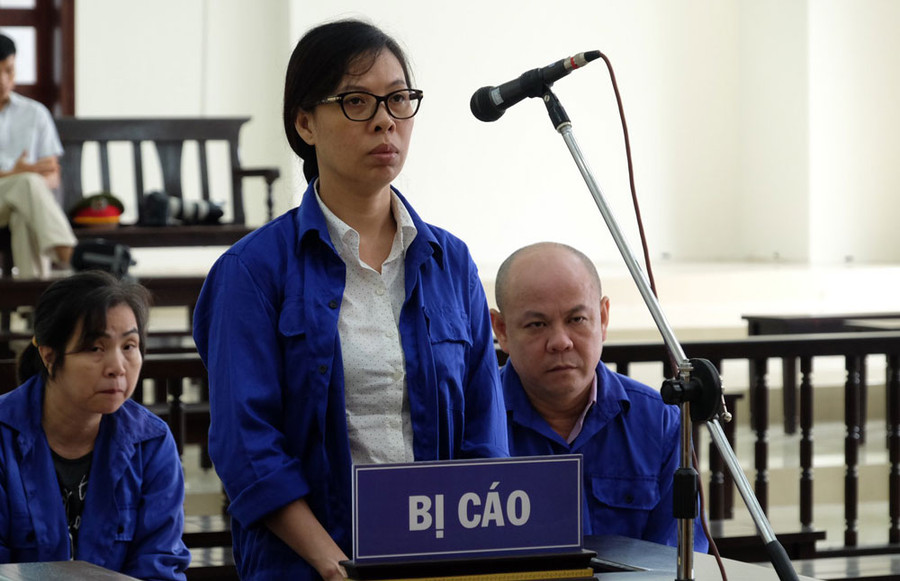 Bị cáo Thái Kiều Hương tại phiên tòa phúc thẩm