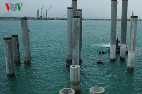  Khu vực phát hiện tàu cổ đắm tại vùng biển Dung Quất.