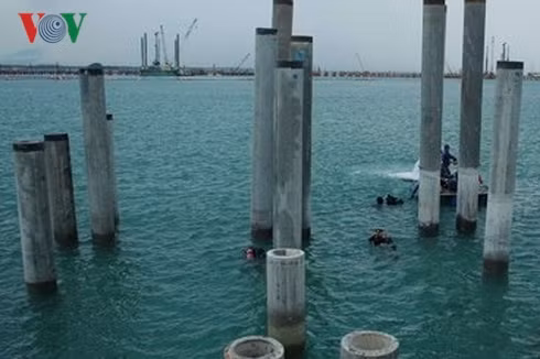  Khu vực phát hiện tàu cổ đắm tại vùng biển Dung Quất.