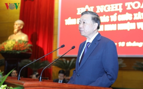 Bộ trưởng Bộ Công an Tô Lâm.
