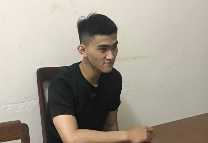 Đối tượng Trương Đình Anh Nguyên tại Cơ quan Công an. Ảnh: Văn Ngọc