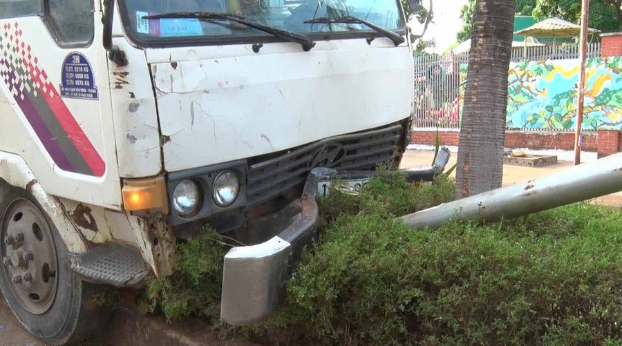 Hiện trường vụ tai nạn. Ảnh: Hà Phương