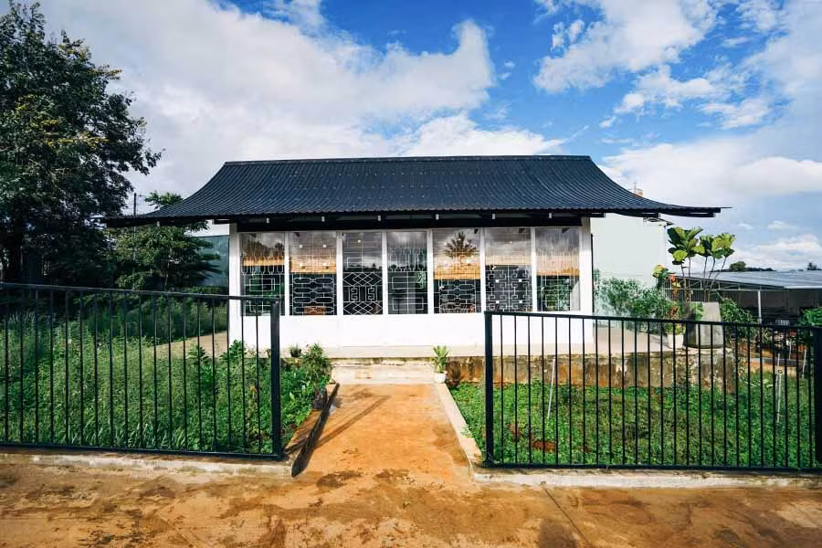 Căn nhà với thiết kế mở tại homestay XOM. Ảnh: Trần Dung