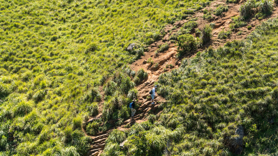 Đường lên Little Adam rất dễ dàng, bạn chỉ việc đi bộ theo những bảng biển chỉ dẫn sẵn có