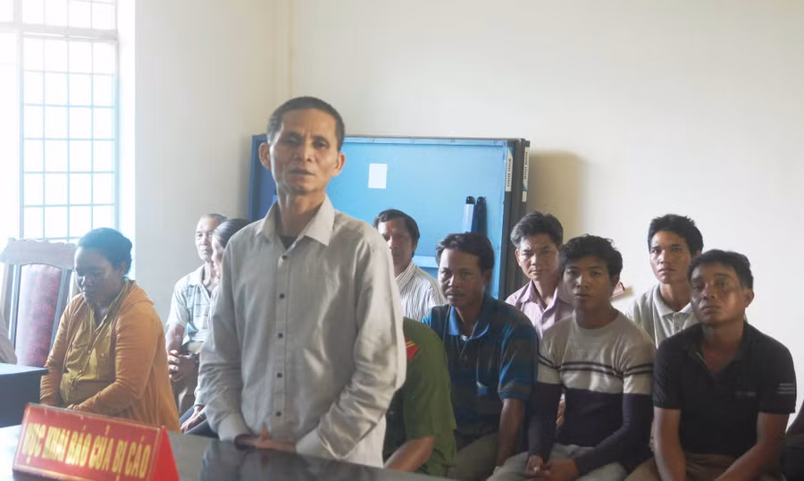 Ksor Lưn đã bị tuyên phạt án chung thân. Ảnh: Văn Ngọc 