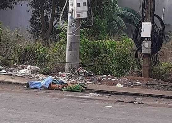 Hiện trường phát hiện thi thể người phụ nữ Hiện trường phát hiện thi thể người phụ nữ