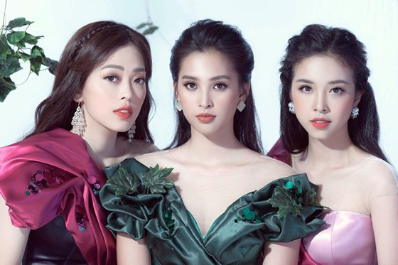 Từ trái qua: Phương Nga, Tiểu Vy và Thúy An