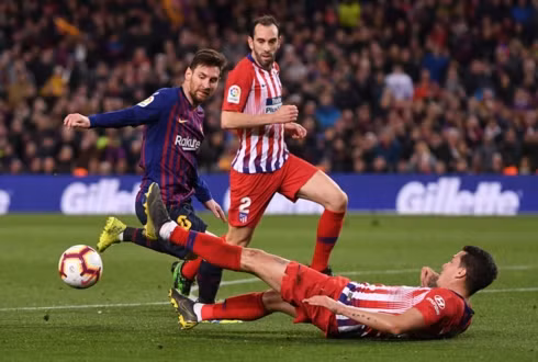 Messi và các đồng đội gần như nắm chắc danh hiệu La Liga. (Ảnh: Getty). 