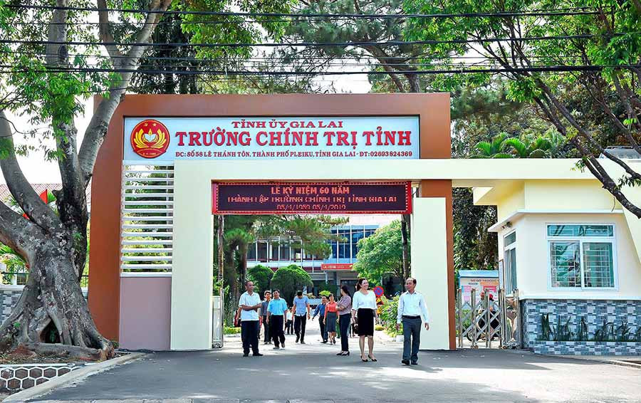  Trường Chính trị tỉnh được đầu tư xây dựng khang trang. Ảnh: Đức Thụy