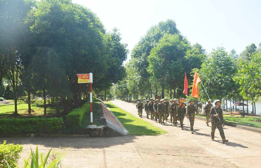  Những con đường được đặt tên theo các dấu mốc quan trọng của Tiểu đoàn. Ảnh: P.D