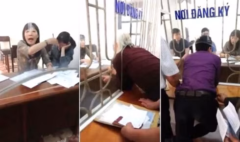 Hình ảnh ghi lại ở phòng đăng ký tiếp dân UBND tỉnh Nam Định