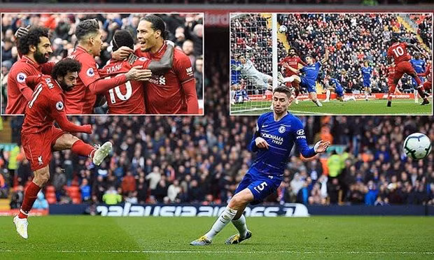 Liverpool giành trọn 3 điểm trước Chelsea. (Nguồn: Daily Mail)
