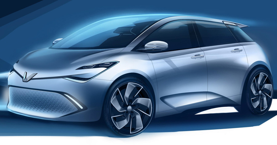 Một mẫu thiết kế ô tô điện của Vinfast được công bố hồi tháng 1/2019 Một mẫu thiết kế ô tô điện của Vinfast được công bố hồi tháng 1/2019