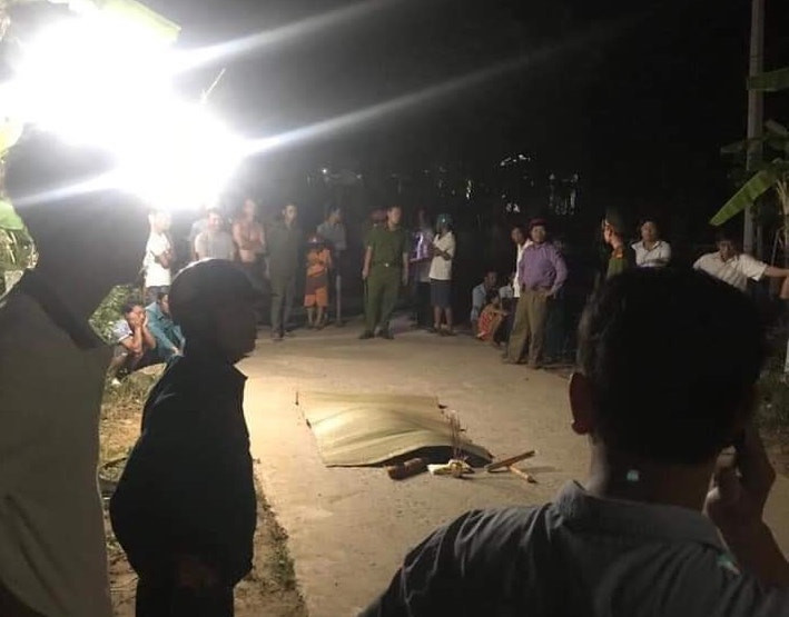  Hiện trường nơi anh Hướng bị đâm tử vong. (Ảnh: P.V)