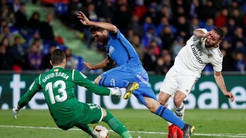 Getafe đã chơi rất hay trước Real (Ảnh: Reuters).