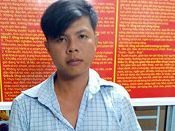 Nguyễn Thanh Giàu tại cơ quan công an. Ảnh: Công an cung cấp