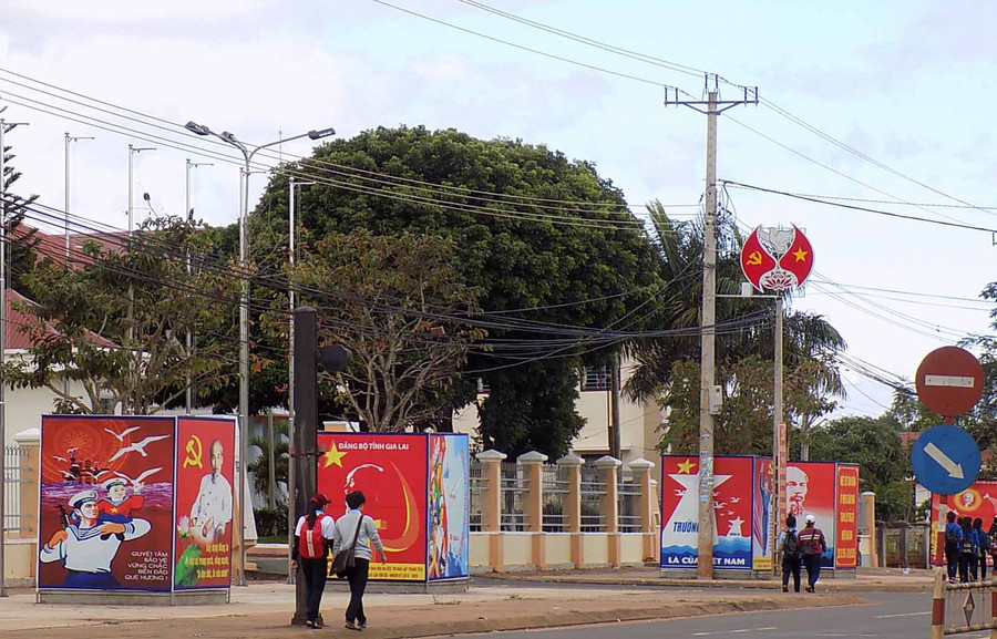  Một góc trung tâm huyện Đak Đoa. Ảnh: Thanh Nhật