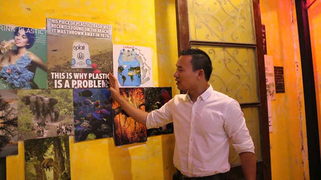 Anh Nguyễn Văn Thơ chia sẻ một góc quán cà phê 